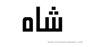 Shah in Arabic Calligraphy